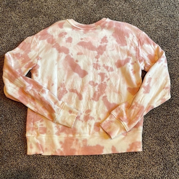 Time and Tru Pink Tie Dye Long Sleeve Crewneck Sweatshirt Small NWOT - Picture 5 of 5
